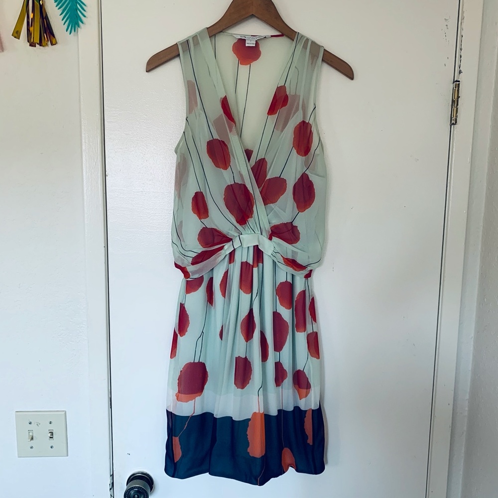 DVF Jessica Silk Poppy Dress - 8